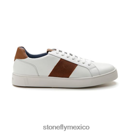 P64Z353 Stonefly hombres power 1 nappa lth/print calf lthCafe Blanco zapatos