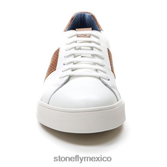 P64Z353 Stonefly hombres power 1 nappa lth/print calf lthCafe Blanco zapatos
