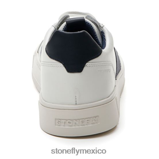 P64Z354 Stonefly hombres power 1 nappa lth/print calf lthazul oscuro/blanco zapatos