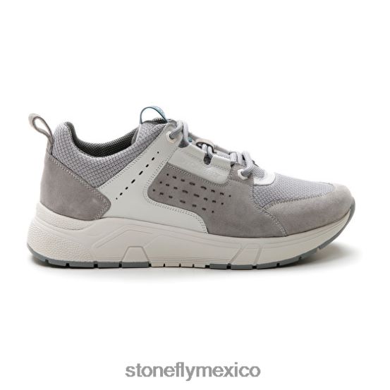 P64Z357 Stonefly hombres acción 24 terciopelo/ textilgrifo gris zapatos