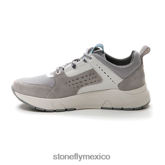 P64Z357 Stonefly hombres acción 24 terciopelo/ textilgrifo gris zapatos