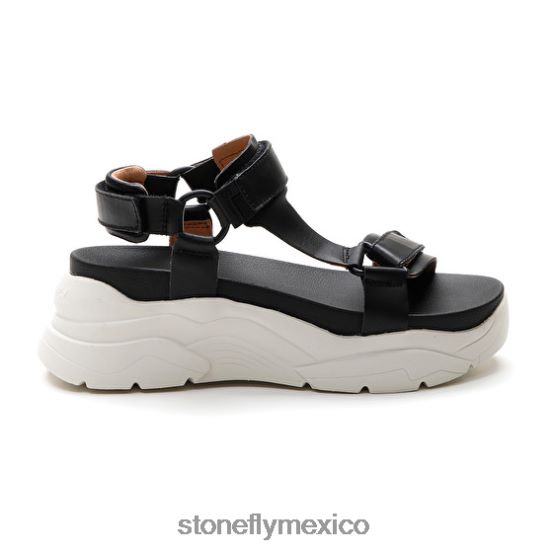 P64Z180 Stonefly mujer fantasía 3 becerro lthnegro sandalias