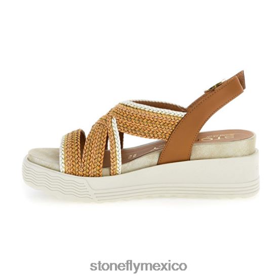 P64Z184 Stonefly mujer parky 17 gofrado p./ternera l.marrón sandalias