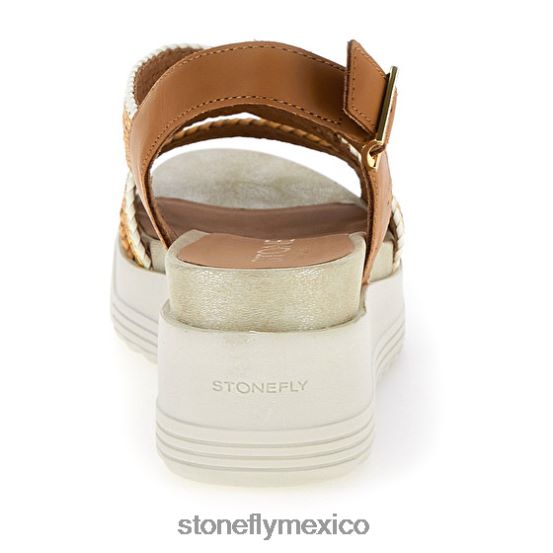 P64Z184 Stonefly mujer parky 17 gofrado p./ternera l.marrón sandalias