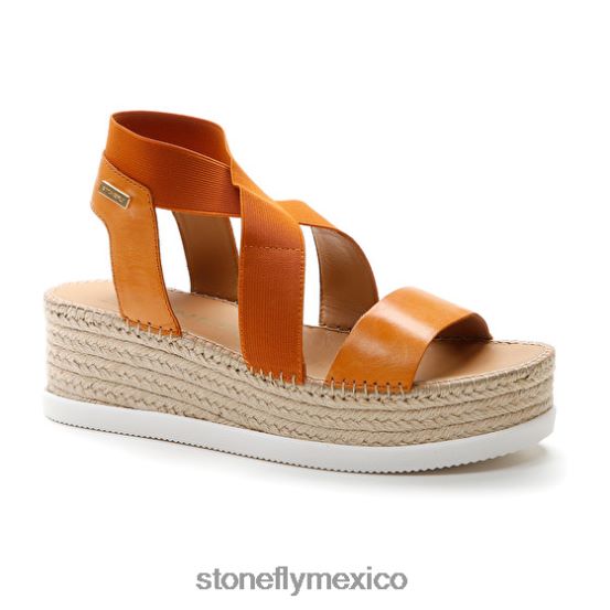 P64Z185 Stonefly mujer alexia 5 calf lth/elásticonaranja sandalias