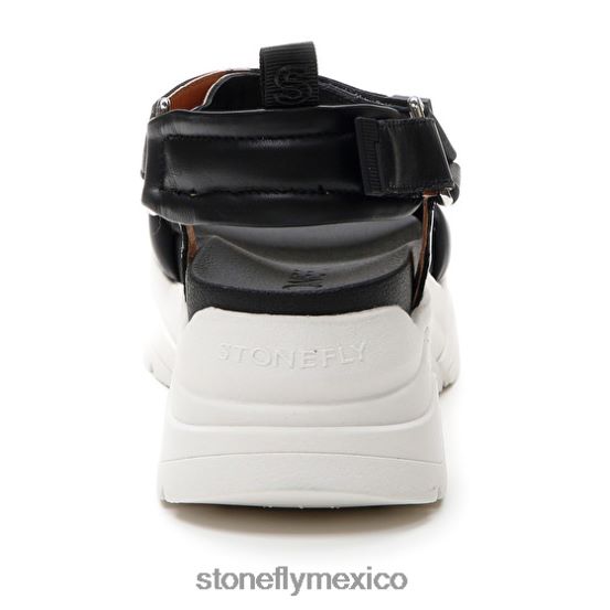 P64Z194 Stonefly mujer fantasía 1 napa lth/textilnegro sandalias