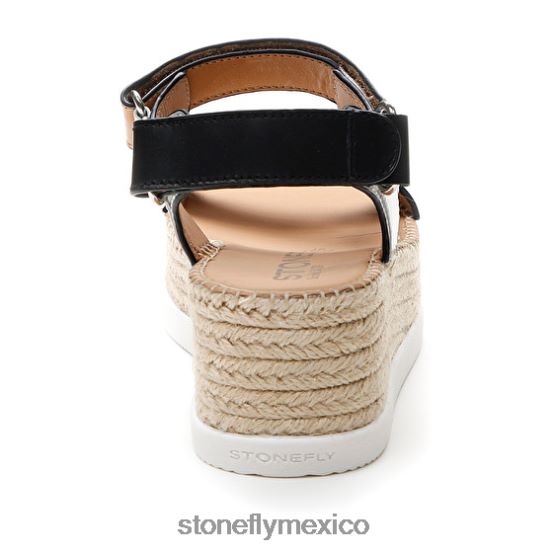 P64Z199 Stonefly mujer alexia 6 pantorrilla lthmarrón/blanco/negro sandalias