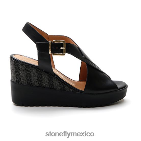 P64Z221 Stonefly mujer ely 16 becerro lthnegro sandalias