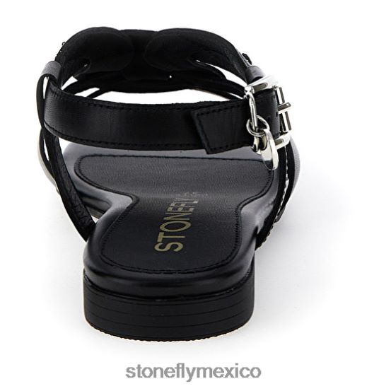 P64Z133 Stonefly mujer margarita 6 napa lth/s. en relievenegro sandalias