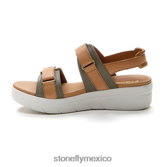 P64Z143 Stonefly mujer aqua iii 20 napa lthmarrón/verde sandalias