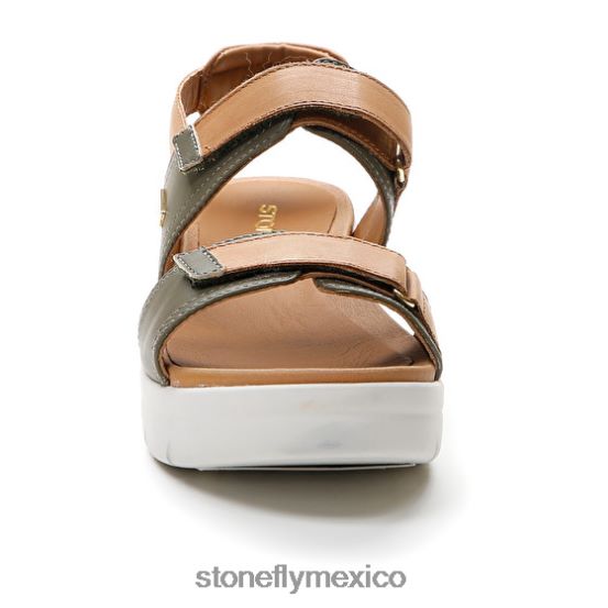 P64Z143 Stonefly mujer aqua iii 20 napa lthmarrón/verde sandalias