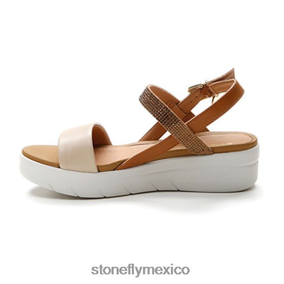 P64Z146 Stonefly mujer aqua iii 22 napa lth/textilmarrón/crema sandalias