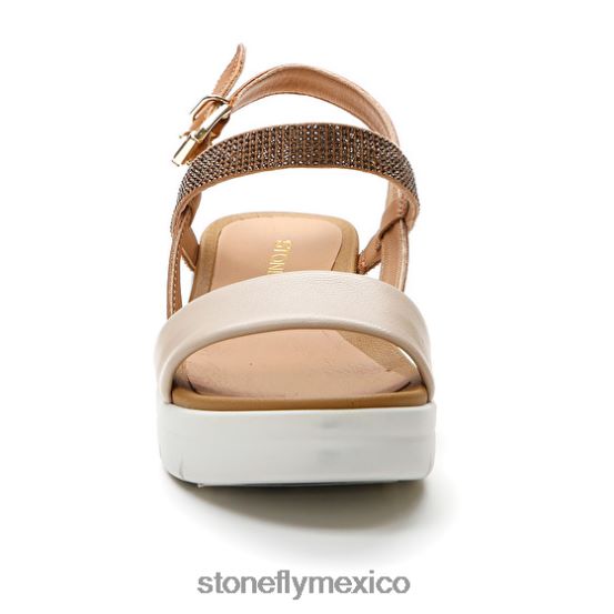 P64Z146 Stonefly mujer aqua iii 22 napa lth/textilmarrón/crema sandalias