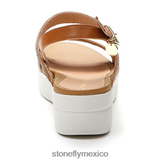 P64Z146 Stonefly mujer aqua iii 22 napa lth/textilmarrón/crema sandalias