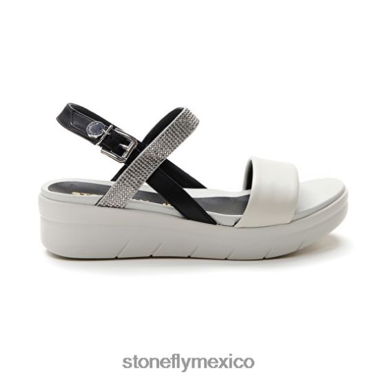 P64Z151 Stonefly mujer aqua iii 22 napa lth/textilnegro/plata/blanco sandalias