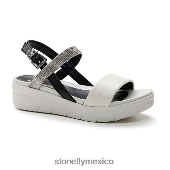P64Z151 Stonefly mujer aqua iii 22 napa lth/textilnegro/plata/blanco sandalias