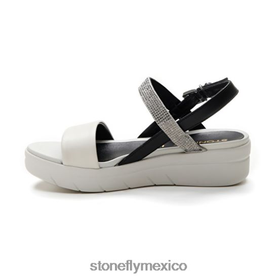 P64Z151 Stonefly mujer aqua iii 22 napa lth/textilnegro/plata/blanco sandalias