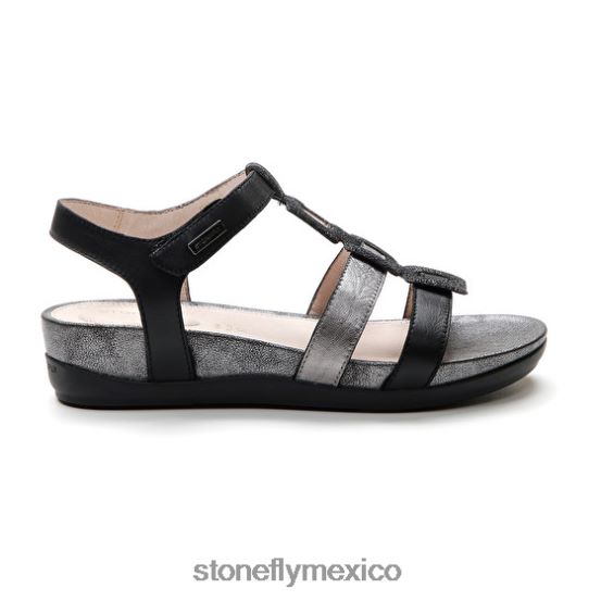 P64Z156 Stonefly mujer eve 24 napa lth/laminado lthnegro sandalias