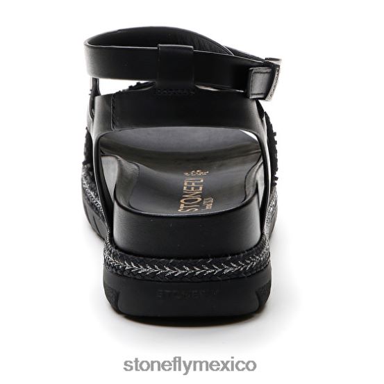 P64Z173 Stonefly mujer kerrie 3 calf lth/relieve s.negro sandalias