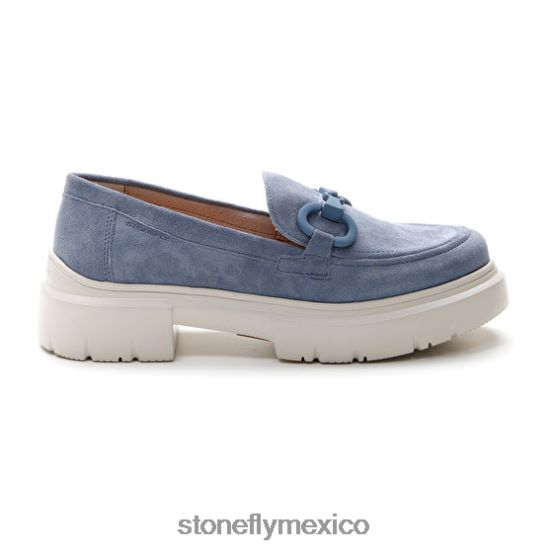 P64Z1 Stonefly mujer phoebe 16 de terciopeloazul zapatos