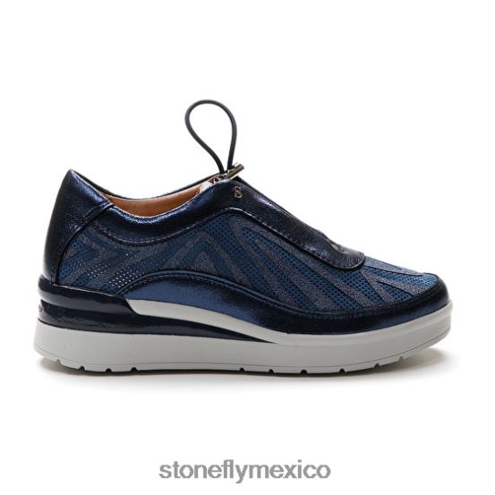 P64Z102 Stonefly mujer crema 38 velour/s.laminadobandera azul zapatos