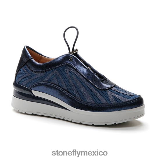 P64Z102 Stonefly mujer crema 38 velour/s.laminadobandera azul zapatos