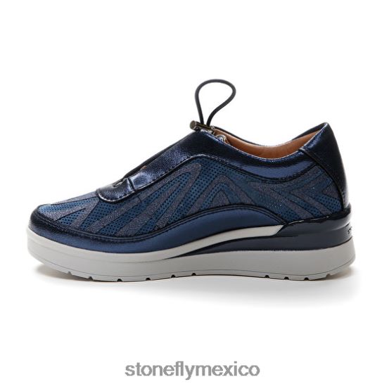 P64Z102 Stonefly mujer crema 38 velour/s.laminadobandera azul zapatos