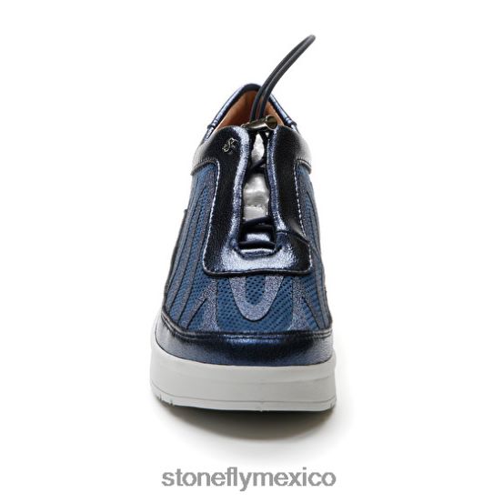 P64Z102 Stonefly mujer crema 38 velour/s.laminadobandera azul zapatos