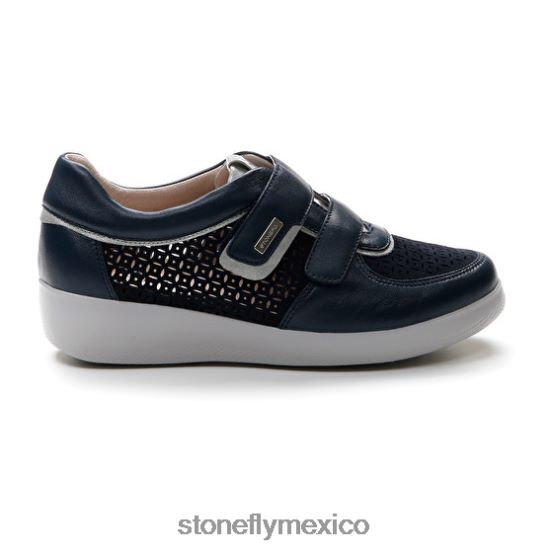 P64Z109 Stonefly mujer paseo iv 26 napa lth/terciopeloazul oscuro zapatos
