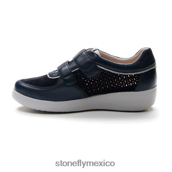 P64Z109 Stonefly mujer paseo iv 26 napa lth/terciopeloazul oscuro zapatos