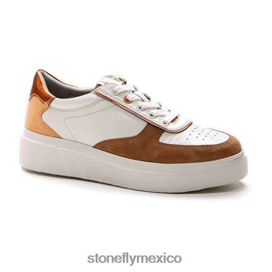 P64Z44 Stonefly mujer allegra 11 terciopelo/napa lthCafe Blanco zapatos