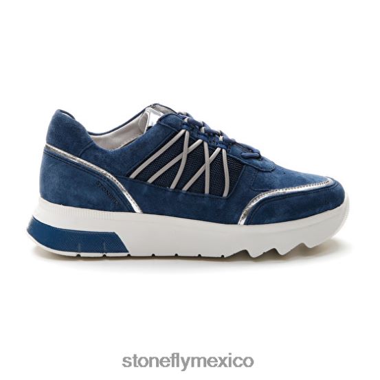 P64Z56 Stonefly mujer spock 34 terciopelo/textilazul zapatos
