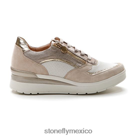 P64Z85 Stonefly mujer crema 40 velour/textil/laminado lthcabra marrón zapatos