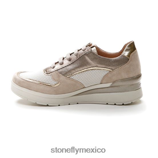 P64Z85 Stonefly mujer crema 40 velour/textil/laminado lthcabra marrón zapatos