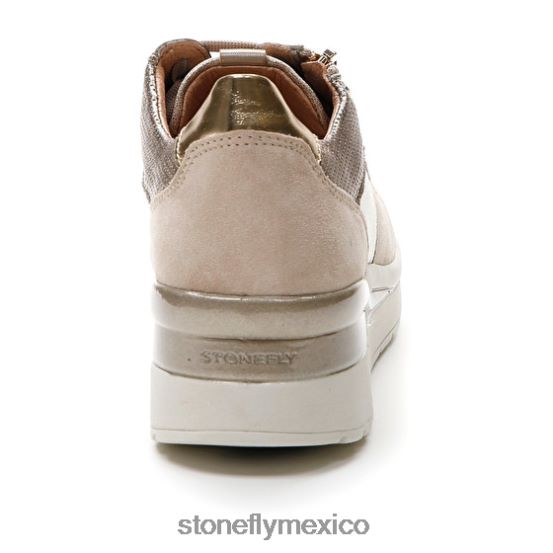 P64Z85 Stonefly mujer crema 40 velour/textil/laminado lthcabra marrón zapatos