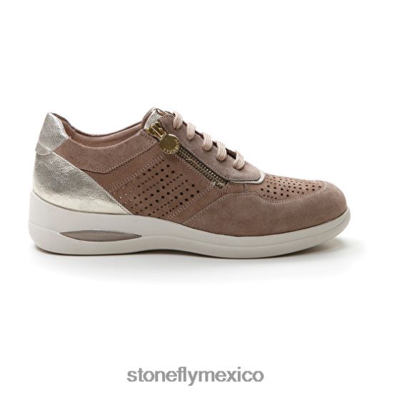 P64Z97 Stonefly mujer aurora 15 terciopelogris rosa/astilla zapatos