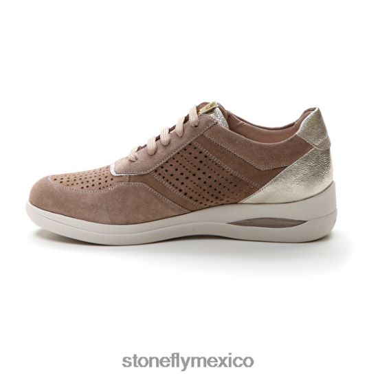 P64Z97 Stonefly mujer aurora 15 terciopelogris rosa/astilla zapatos