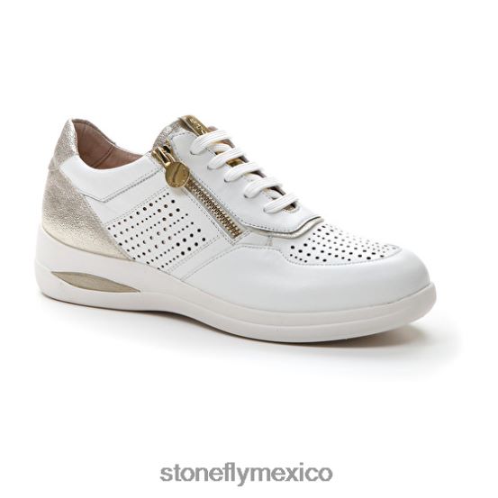 P64Z98 Stonefly mujer aurora 15 napa lthblanco/astilla zapatos