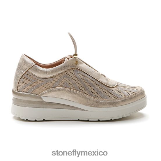 P64Z104 Stonefly mujer crema 38 velour/s.laminadocabra marrón zapatos