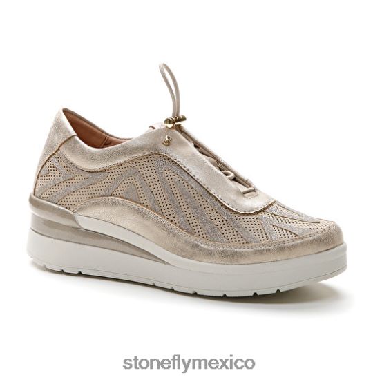 P64Z104 Stonefly mujer crema 38 velour/s.laminadocabra marrón zapatos