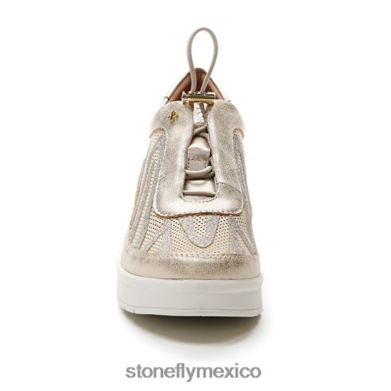 P64Z104 Stonefly mujer crema 38 velour/s.laminadocabra marrón zapatos