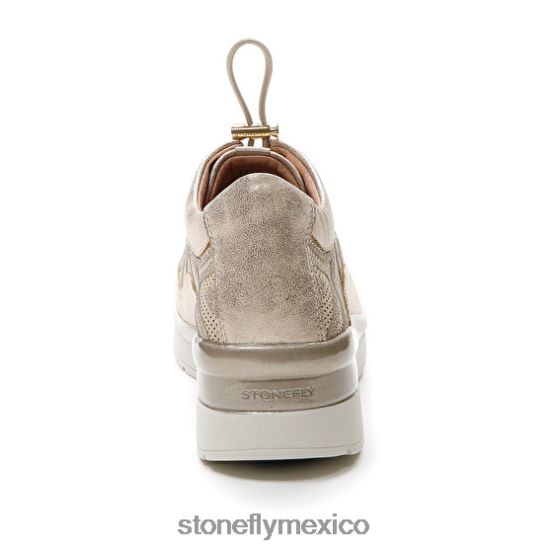 P64Z104 Stonefly mujer crema 38 velour/s.laminadocabra marrón zapatos