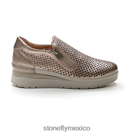 P64Z89 Stonefly mujer crema 25 laminado lthefervescencia de metal zapatos