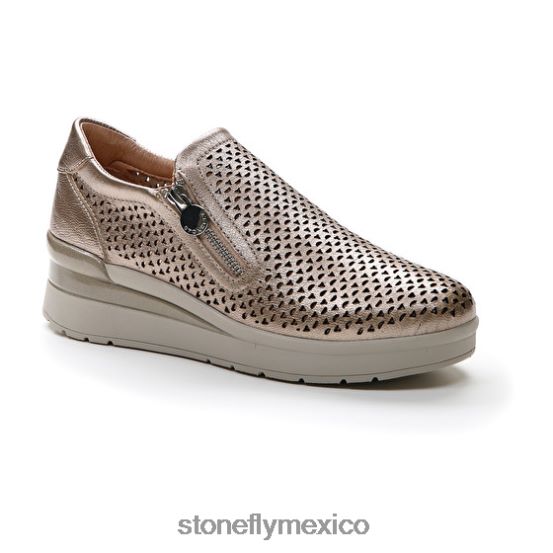 P64Z89 Stonefly mujer crema 25 laminado lthefervescencia de metal zapatos