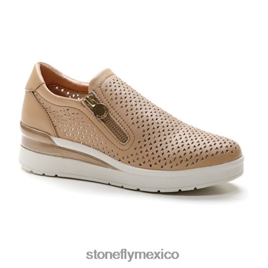 P64Z90 Stonefly mujer crema 25 napa lthmarrón claro zapatos