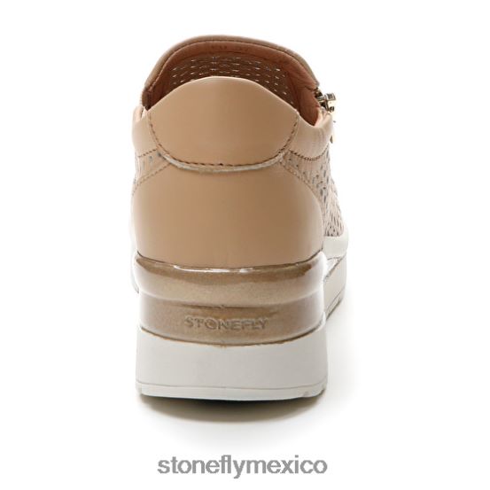 P64Z90 Stonefly mujer crema 25 napa lthmarrón claro zapatos