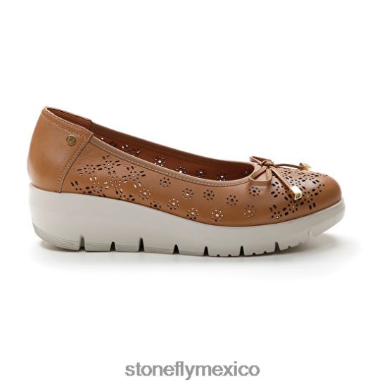 P64Z115 Stonefly mujer pluma 12 napa lthmarrón claro zapatos
