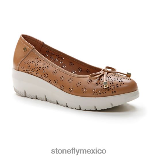 P64Z115 Stonefly mujer pluma 12 napa lthmarrón claro zapatos