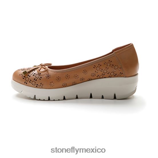 P64Z115 Stonefly mujer pluma 12 napa lthmarrón claro zapatos