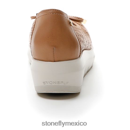 P64Z115 Stonefly mujer pluma 12 napa lthmarrón claro zapatos
